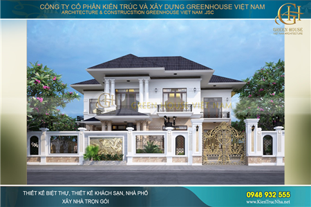 Biệt thự tân cổ điển - kiến trúc đẳng cấp song hành với thời gian