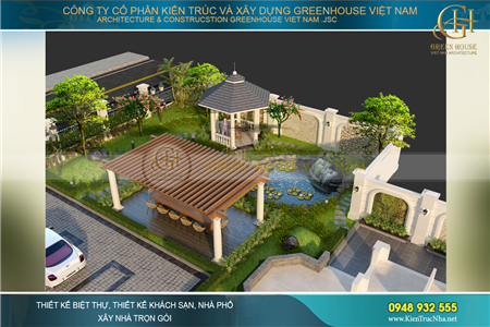 Thiết kế biệt thự sân vườn kiểu Pháp đẹp tựa thiên đường tạo nên đẳng cấp