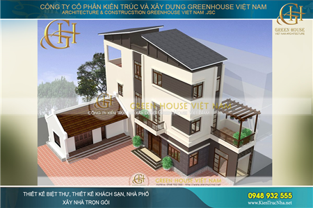 Nhà phố 3 tầng hiện đại đẹp đang được ưa chuộng tại Bắc Giang