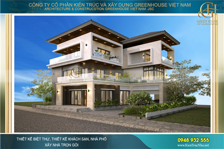 Thiết kế biệt thự hiện đại 3 tầng độc đáo, đẳng cấp tại Bắc Giang
