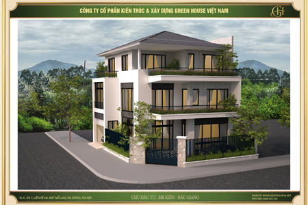 Thiết kế biệt thự tại Bắc Giang |  ĐẲNG CẤP XA HOA