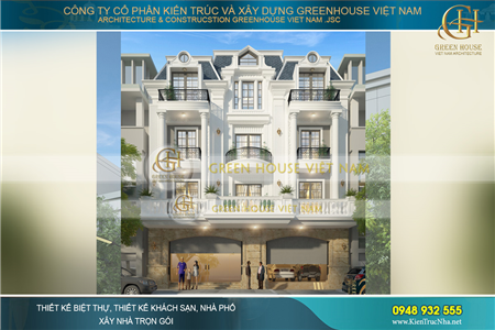 Mẫu biệt thự phố tân cổ điển vẻ đẹp đẳng hoàng gia cấp tại Quảng Ninh