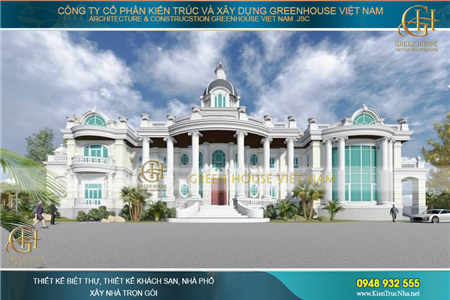 Đẹp lộng lẫy, tráng lệ với những mẫu thiết kế dinh thự, lâu đài cổ điển tại Bình Dương