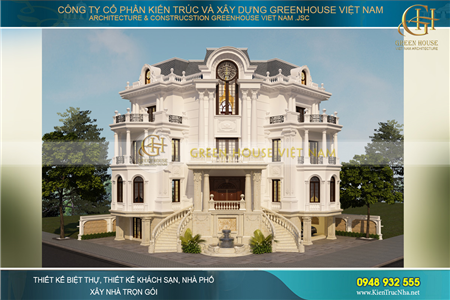Những thiết kế dinh thự, lâu đài cổ điển Pháp đẹp nhất Việt Nam năm 2018