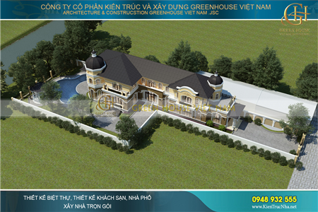 Dinh thự lâu đài xa hoa, lộng lẫy, được yêu thích nhất tại Green House Việt Nam