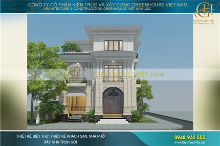 Biệt thự 3 tầng nét quyến rũ vượt thời gian từ phong cách tân cổ điển