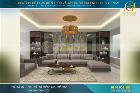 Thiết kế nội thất nhà phố kết hợp kinh doanh sang trọng tại Bắc Giang