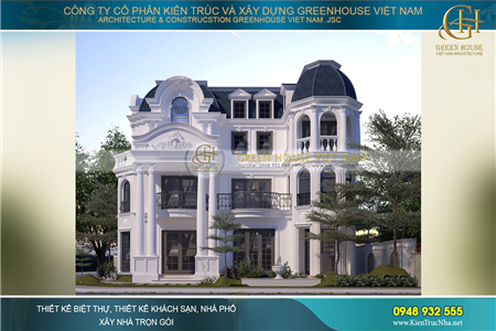 Thiết kế biệt thự phong cách cổ điển Pháp - Dấu ấn thời gian giữa lòng thành phố