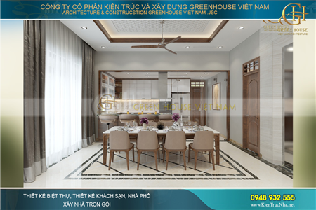 Phòng bếp biệt thự hiện đại - Nơi lưu dấu yêu thương từ những bữa cơm