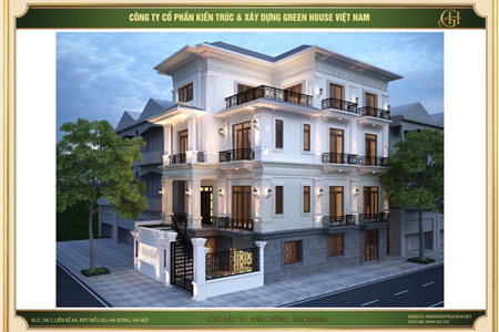 Khám phá những căn biệt thự 3 tầng phong cách tân cổ điển mới nhất 2024