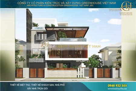 Gia chủ mệnh Hỏa hãy lựa chọn mẫu thiết kế biệt thự hiện đại đẹp độc đáo này