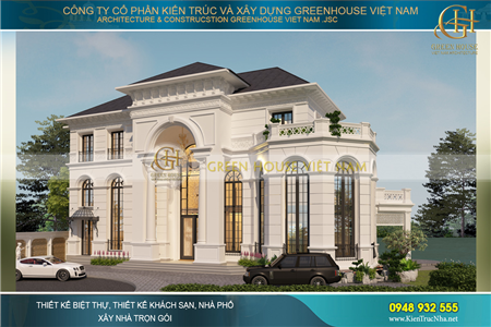 Thiết kế biệt thự tân cổ điển tại Hà Nội -  " chạm " đến vẻ đẹp đỉnh cao 