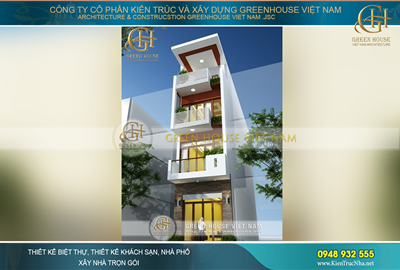Nhà ống 4 tầng mặt tiền 4m diện tích 72m2 hiện đại tại Hải Phòng