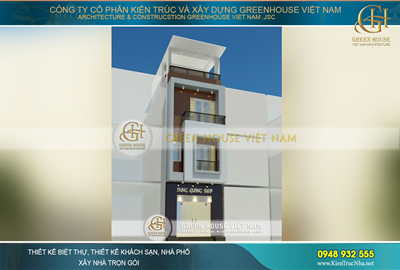 Thiết kế nhà 4 tầng kết hợp làm cửa hàng kinh doanh