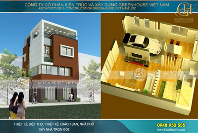 Thiết kế nhà ống 4 tầng diện tích 8x9m hiện đại tại Hải Phòng