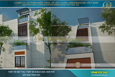 Thiết kế nhà ống 4 tầng phong cách hiện đại tại Bắc Giang