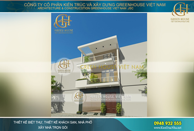 Thiết kế nhà phố 3 tầng mặt tiền 6m hiện đại tại Bắc Giang