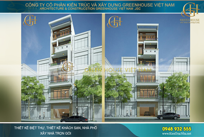 Mẫu thiết kế nhà ống 6 tầng phong cách hiện đại tại Bắc Giang