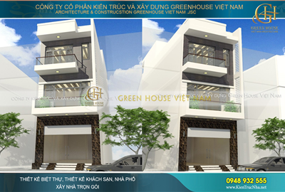 Thiết kế nhà lô phố 3 tầng phong cách hiện đại tại Bắc Giang