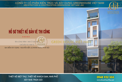 thiết kế nhà phố 6 tầng đẹp hiện đại kết hợp kinh doanh tại Hà Nội 