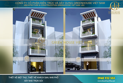 Thiết kế nhà ống hiện đại 4 tầng tại Hải Phòng đẹp thời thượng