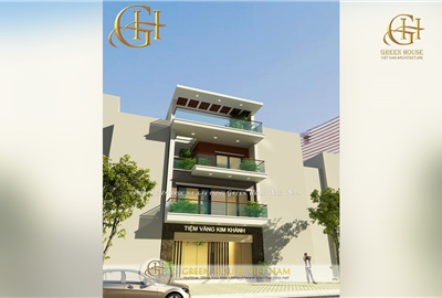 Nhà ống 4 tầng mặt tiền rộng kinh doanh vàng bạc tại Bắc Giang