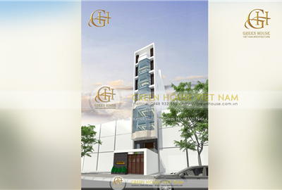 Thiết kế nhà ở kết hợp cho thuê văn phòng 8 tầng tại Bắc Ninh