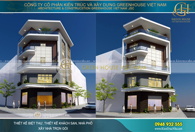 Thiết kế nhà ống hiện đại kết hợp kinh doanh 5 tầng diện tích 80m2