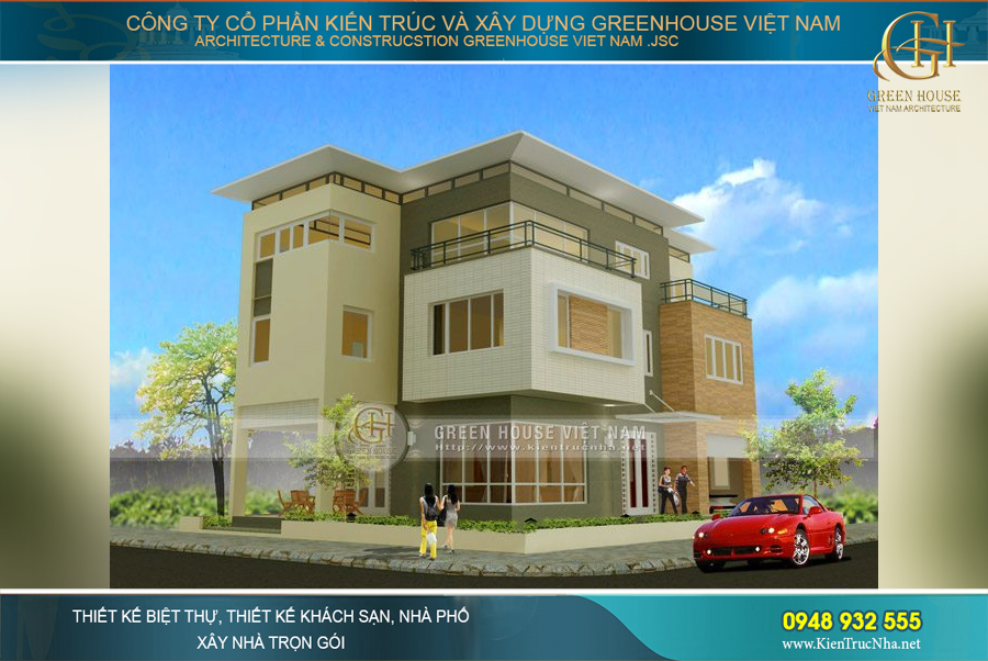 biệt thự vườn 3 tầng