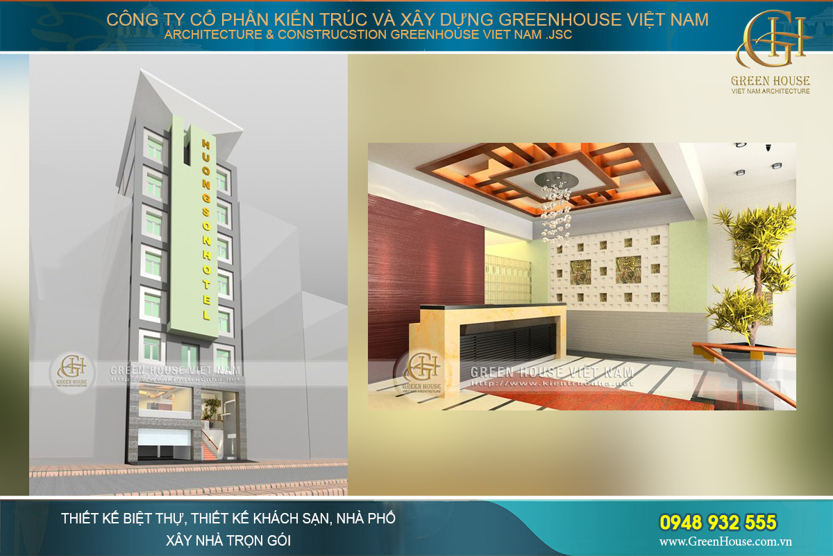thiết kế khách sạn hương sơn