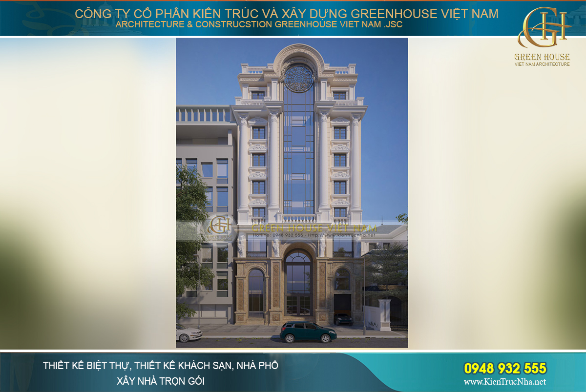 tòa nhà cho thuê văn phòng 7 tầng