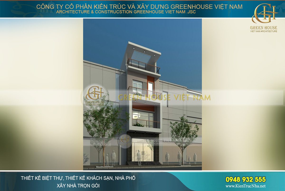 nhà á»ng 3 tầng phá» thông