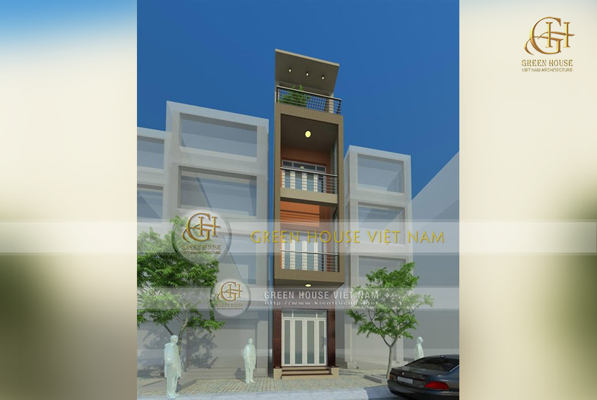nhà ống 4 tầng mặt tiền 4m