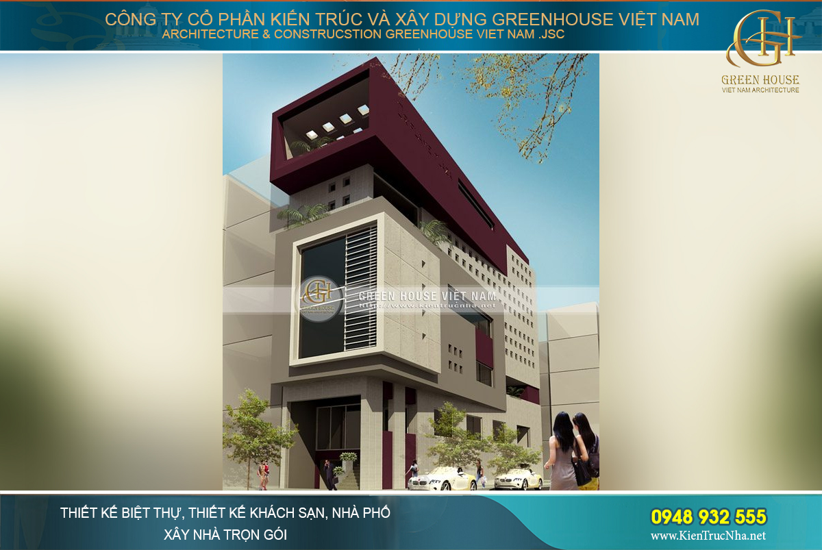 nhà phố hiện đại 5 tầng