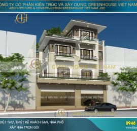 thiết kế nhà phố 4 tầng hiện đại