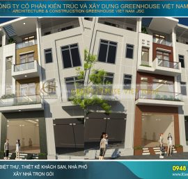thiết kế nhà phố 4 tầng mặt tiền 6m