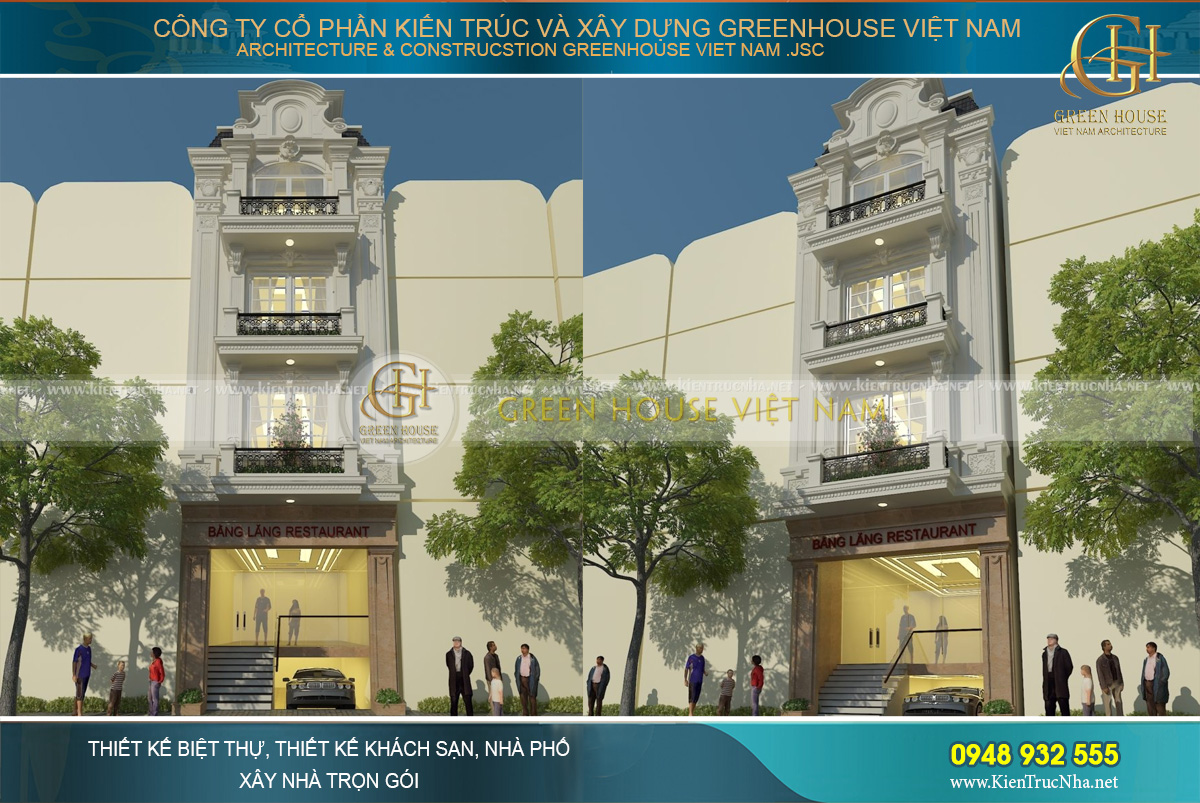 nhà phố kết hợp kinh doanh nhà hàng