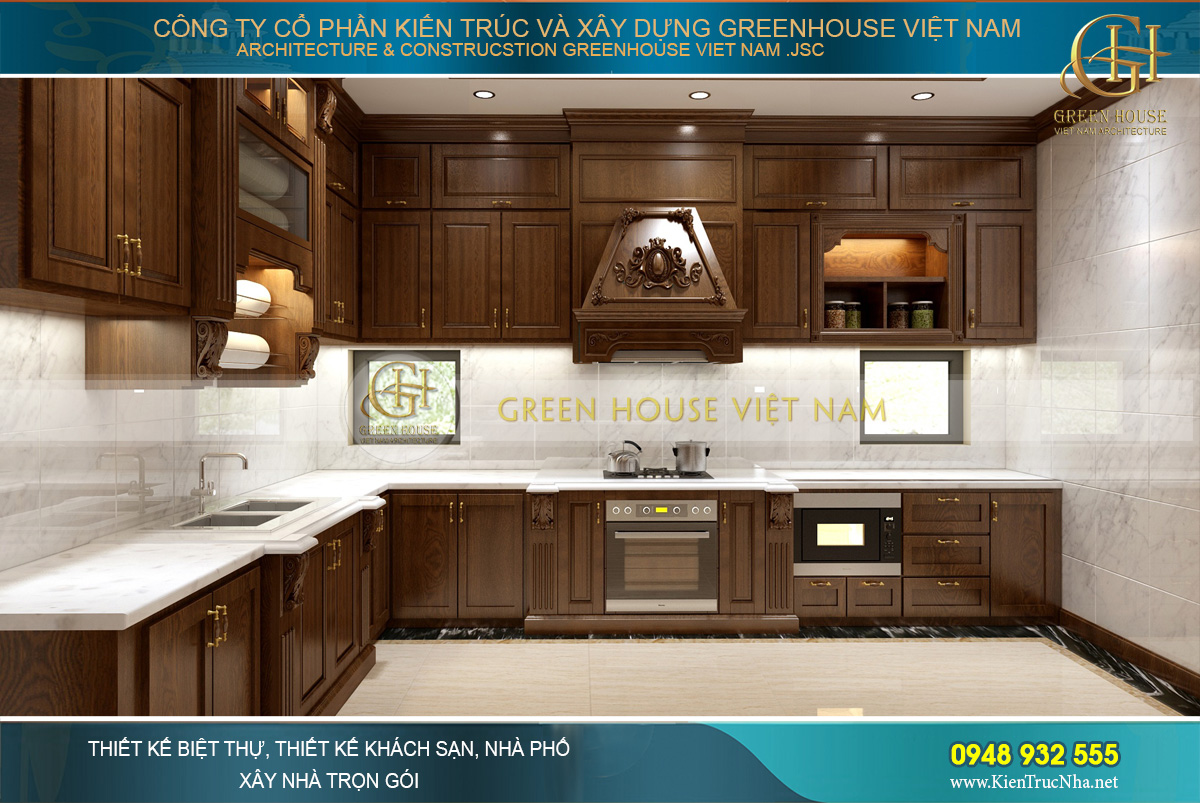 thiết kế nội thất biệt thự tân cổ điển đẹp