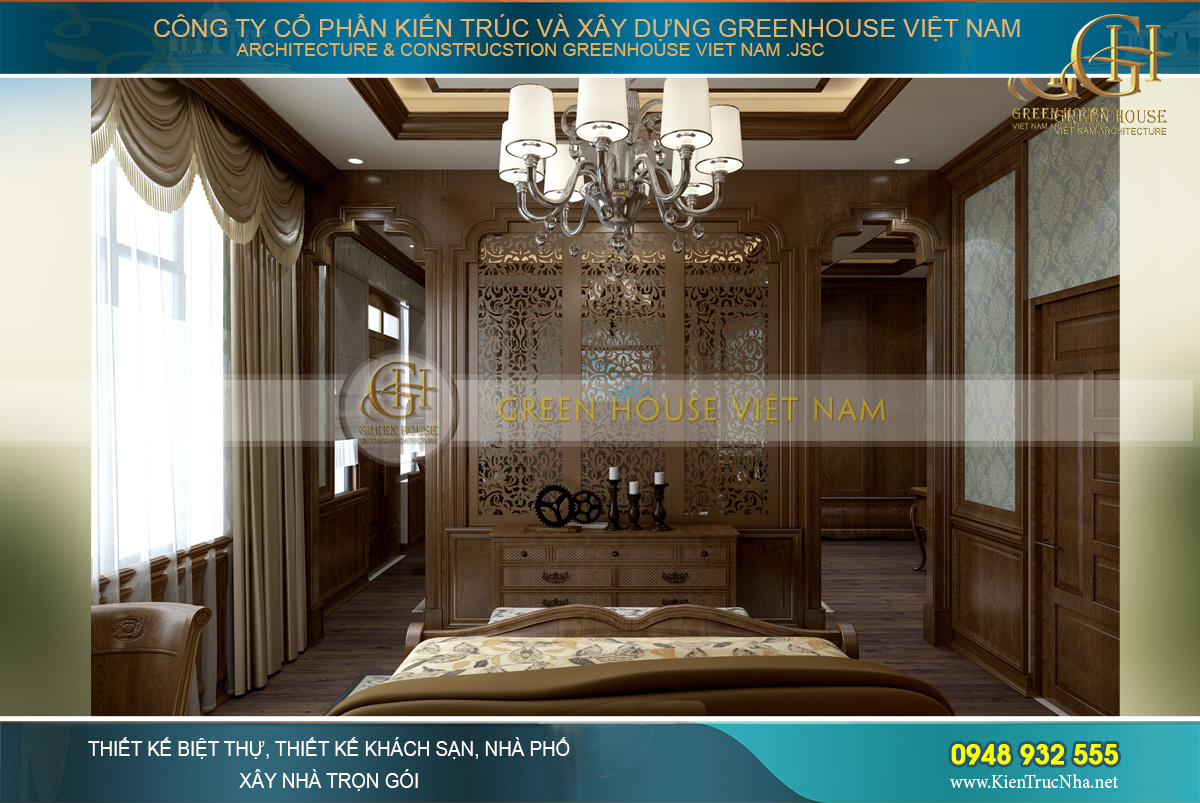 thiết kế nội thất biệt thự tân cổ điển đẹp