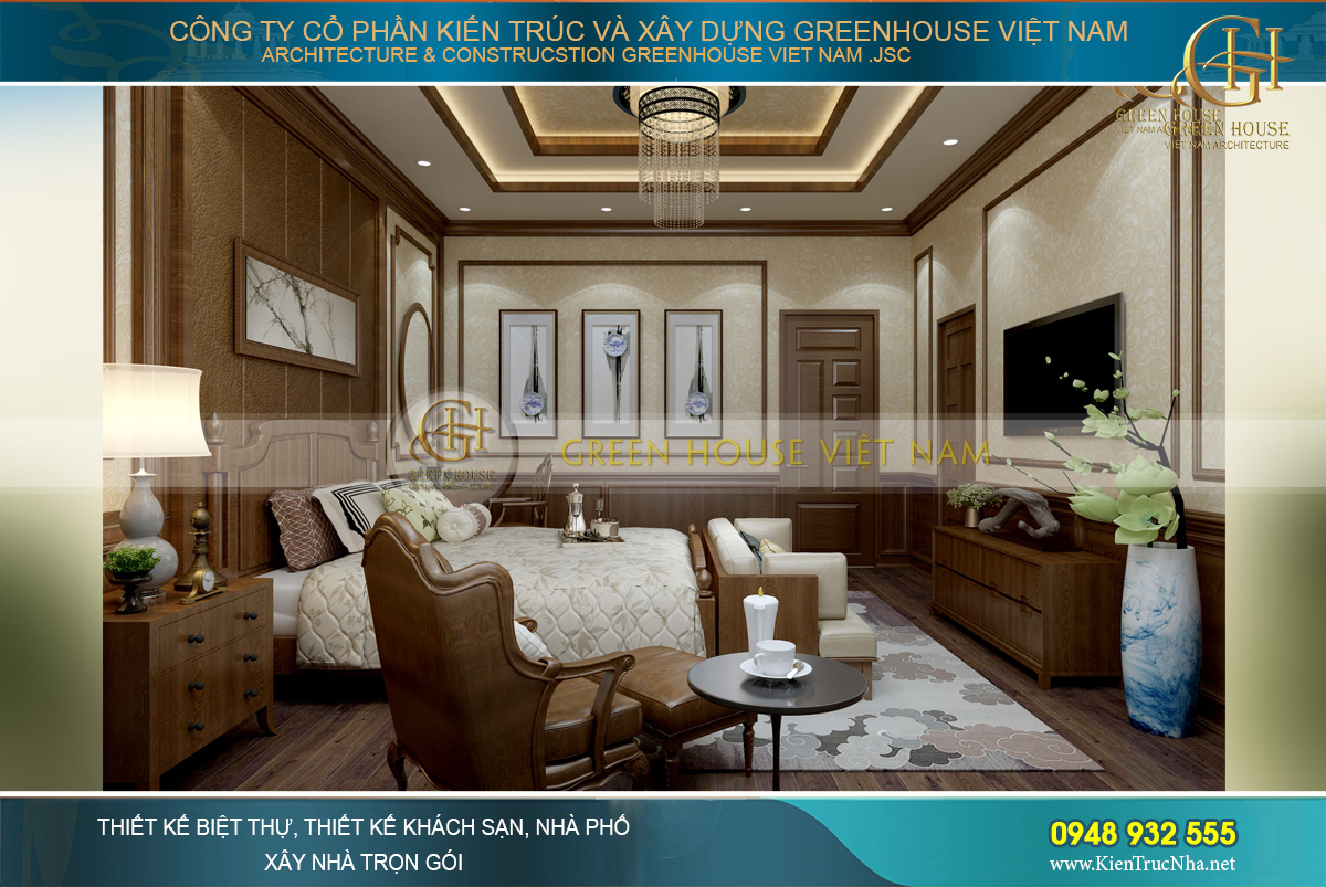 thiết kế nội thất biệt thự tân cổ điển đẹp