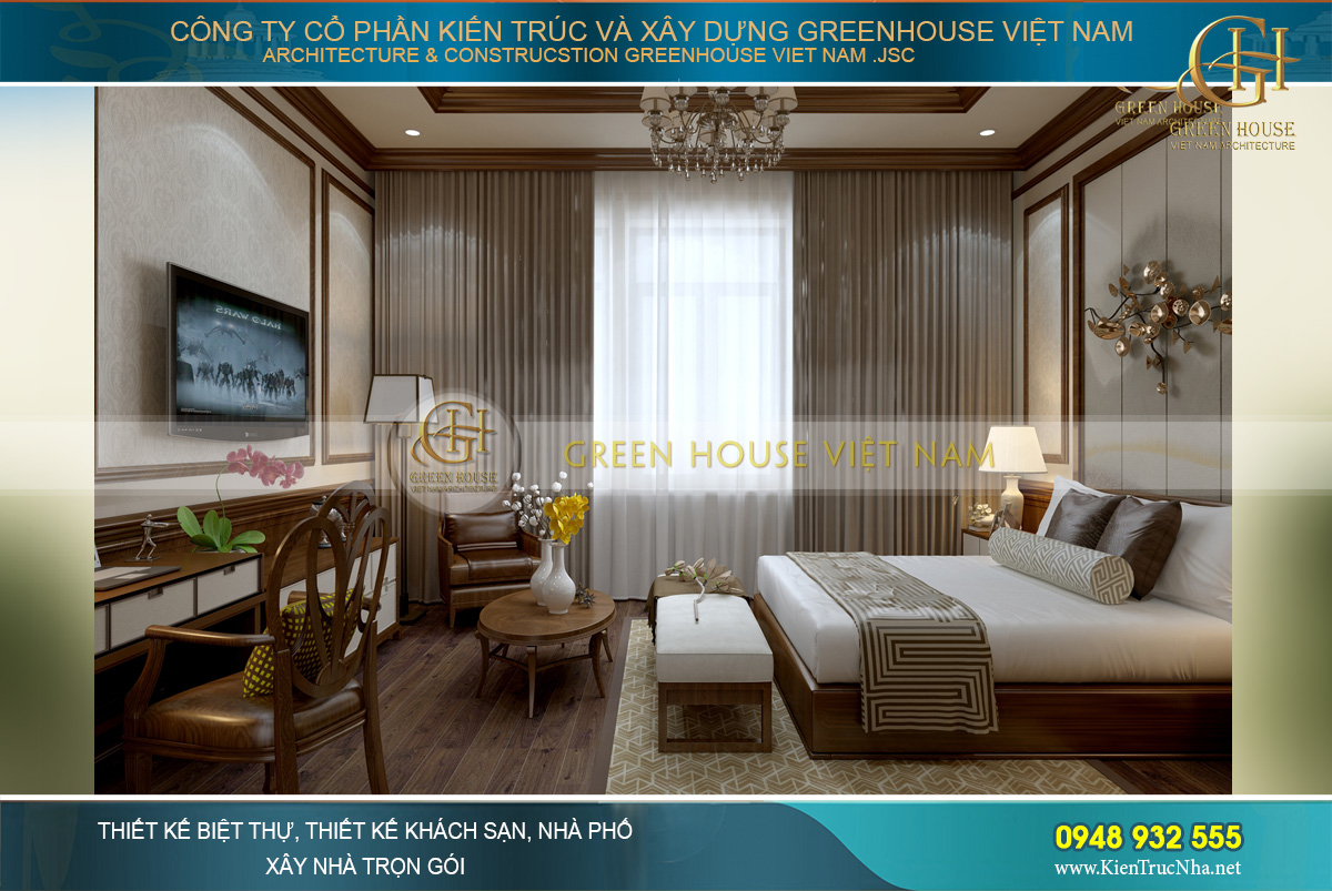 thiết kế nội thất biệt thự tân cổ điển đẹp