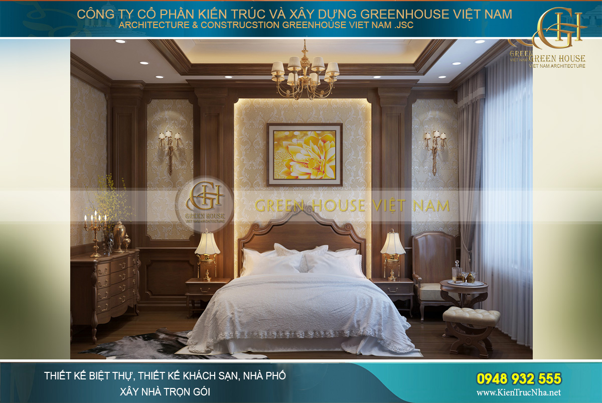 thiết kế nội thất biệt thự tân cổ điển đẹp