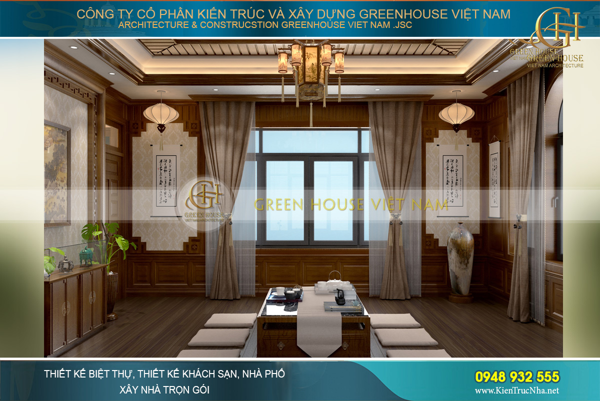 thiết kế nội thất biệt thự tân cổ điển đẹp