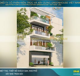 thiết kế nhà phố 4 tầng hiện đại tại Hà Nội