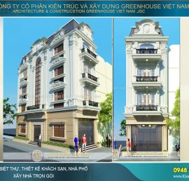 thiết kế nhà phố tân cổ điển đẹp