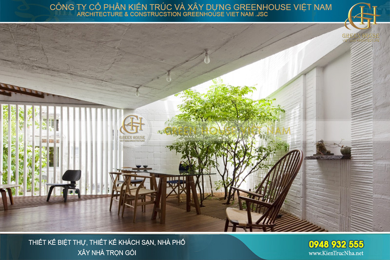 thiết kế giếng trời theo phong thủy