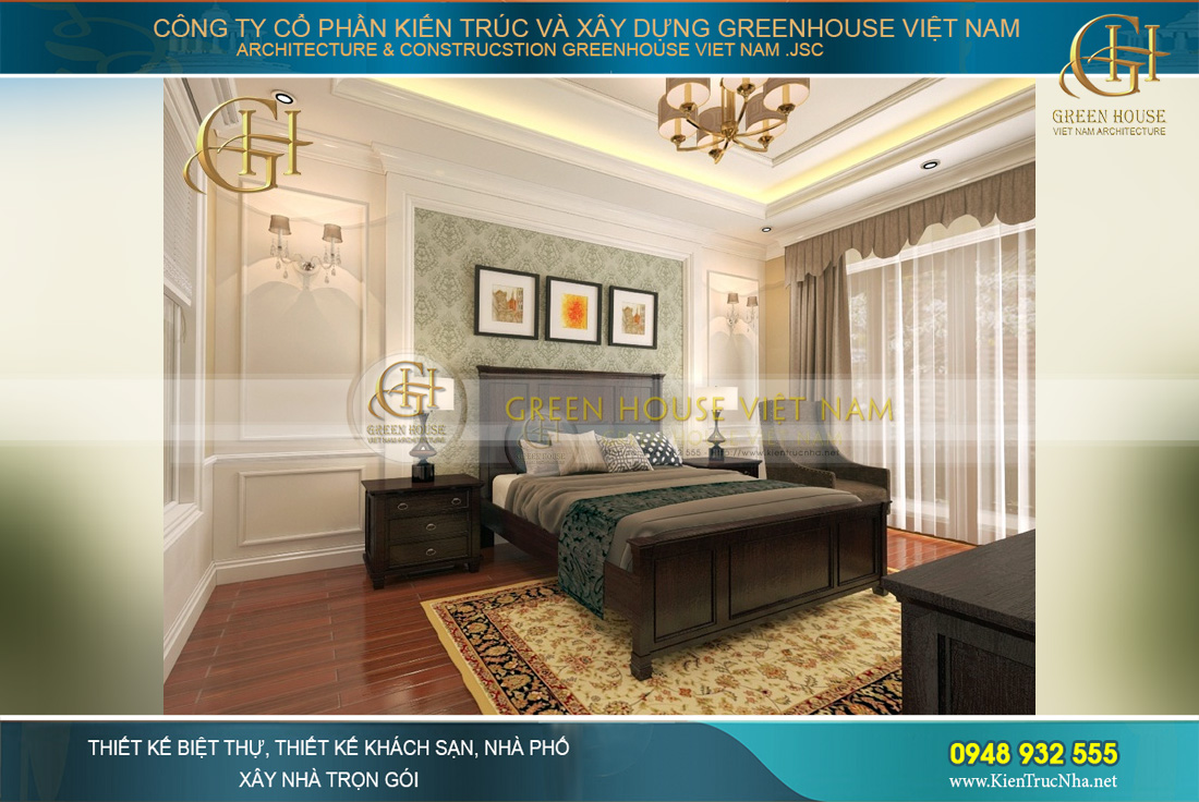 thiết kế nội thất biệt thự tân cổ điển Hà Nội
