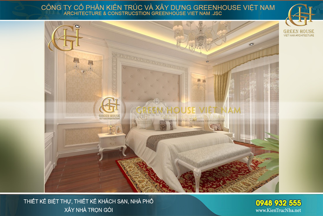 thiết kế nội thất biệt thự tân cổ điển Hà Nội
