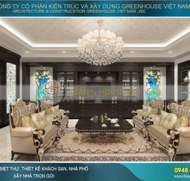thiết kế nội thất tân cổ điển cho biệt thự bắc giang