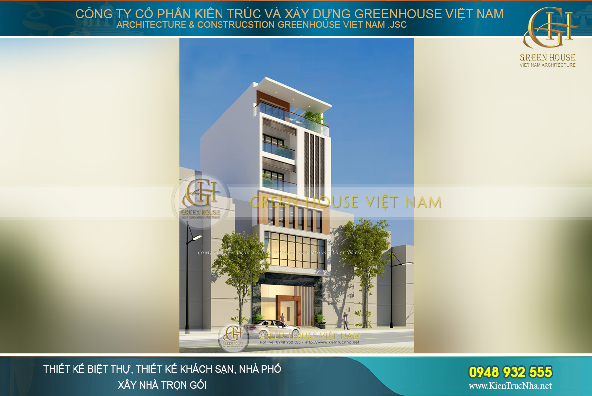 thiết kế tòa nhà văn phòng hiện đại đẹp